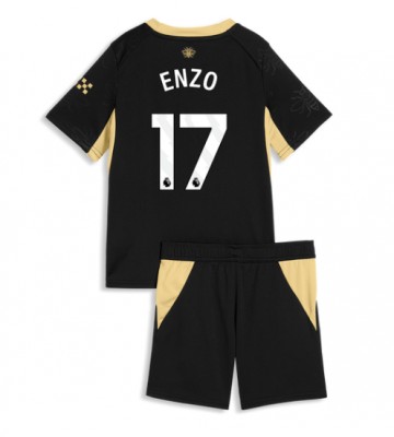 Manchester City Enzo Fernandez #17 Udebanetrøje Børn 2026-27 Kortærmet (+ Korte bukser)